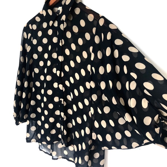 Bundle of 3 Hi-Low Button Blouses size Small - Picture 8 of 14